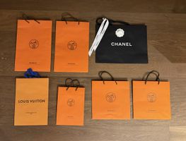 Einzelne Luxus Papiertaschen: Hermès, Chanel, Louis Vuitton!