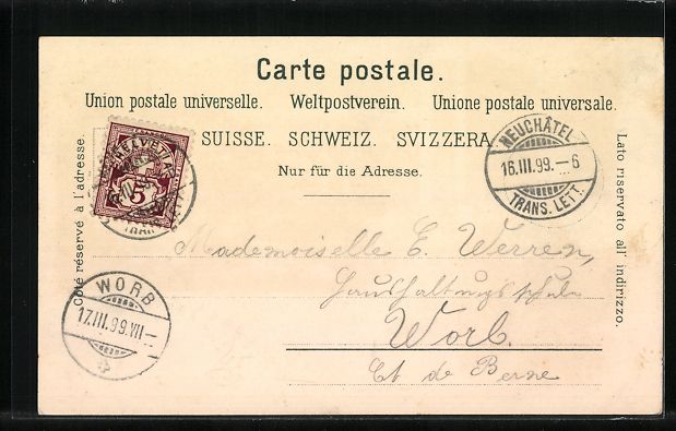 Cartes postales: Litho Neuchatel, Gorges de l'areuse, Ort – D'occasion à Berlin par bartko-reher 1