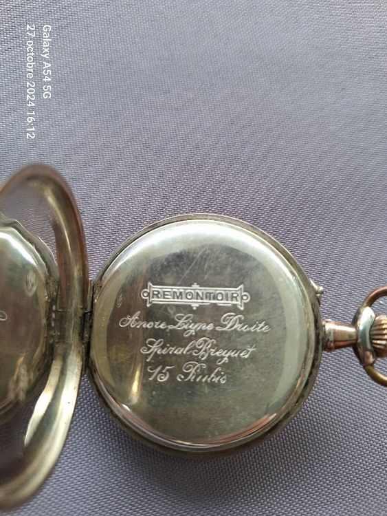 Mouvement Mécanique Pour Montre De Poche Waltham L - Pour Réparation Ou Pièces Détachées - Balancier Fonctionnel