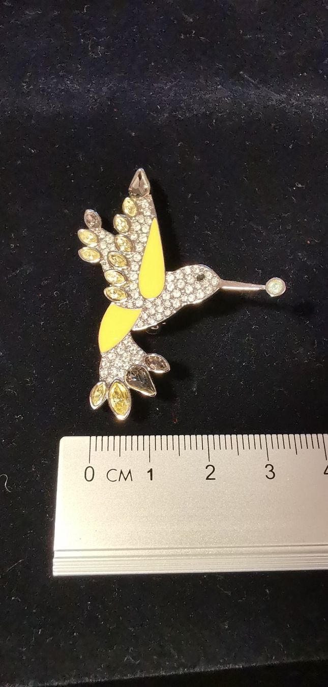 Swarovski Spille & Fermagli: Swarovski Brosche Kolibri – Nuovo (secondo la descrizione) da Zürich venduto da Efriede 2