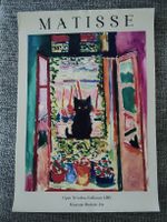 Affiche chat noir matisse
