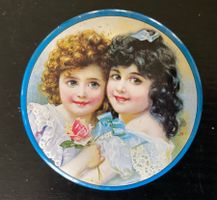 Dose Blechdose "Mädchen" Runddose Büchse selten Sammler Deko