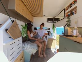 Kompakter Offgrid-Campervan Solar Dusche WC Heizung LiFePO4