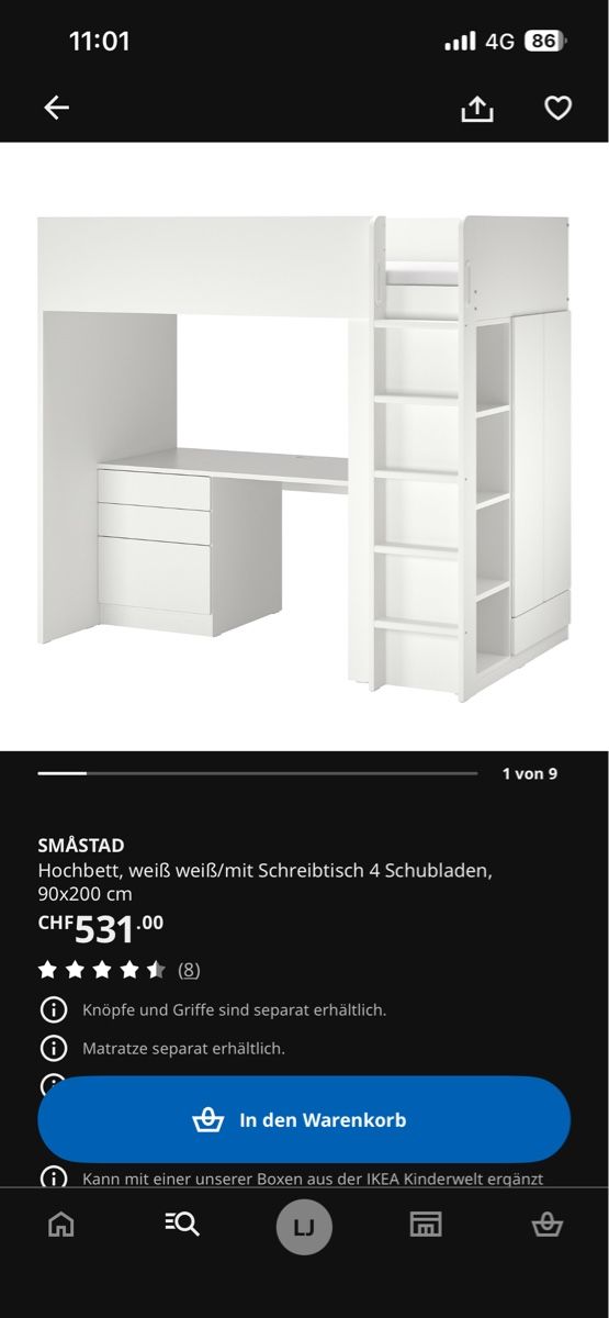 Betten: Hochbett Smastad – Gebraucht aus Aarwangen von familiejoerin 3