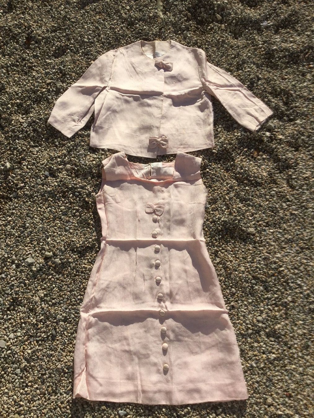 Vestiti: Robe + Veste rose Vintage 1968 – Usato da Agiez venduto da chouchanelle 7