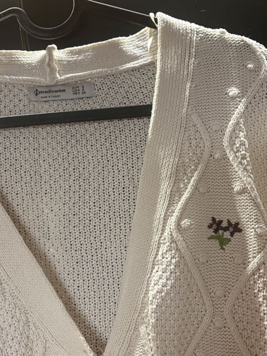 Stradivarius Giacche: Stradivarus Strickjacke, Blumen Embroidery, Grösse S – Usato da Neunkirch venduto da Stephanie313 2