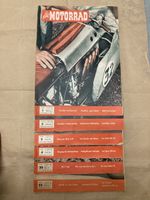 6x Zeitschriften „Das Motorrad“ aus 1955