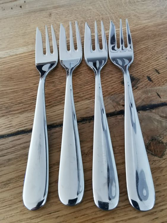 Alessi Dessertgabeln Asta - 6-teiliges Set Aus Poliertem Edelstahl 18/10