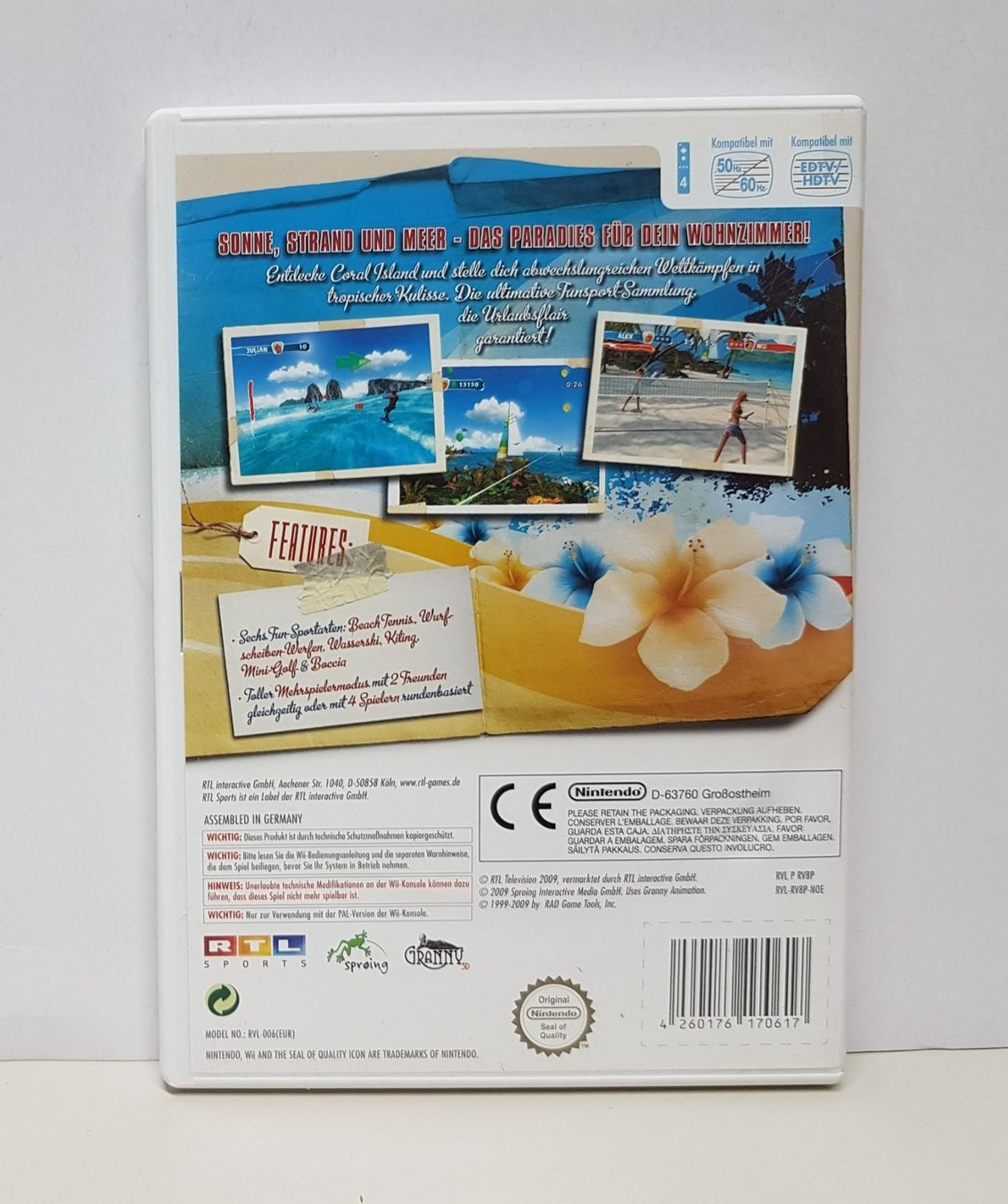 Nintendo Giochi: 😎Beach Fun Summer Challenge das Paradies   Wii – Usato da Schüpfheim venduto da Games_Spielkonsolen 2