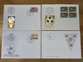 Ersttagsbriefe Fussball 1970 - 2004