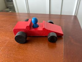 Rennwagen aus Holz  Schweizer Handarbeit aus Binn *NEU*
