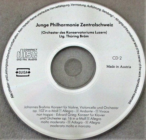 CDs: box 2CD's - Thüring Bräm, Junge Philharmonie Zentralschweix – Gebraucht aus Unterbäch von niquz 3