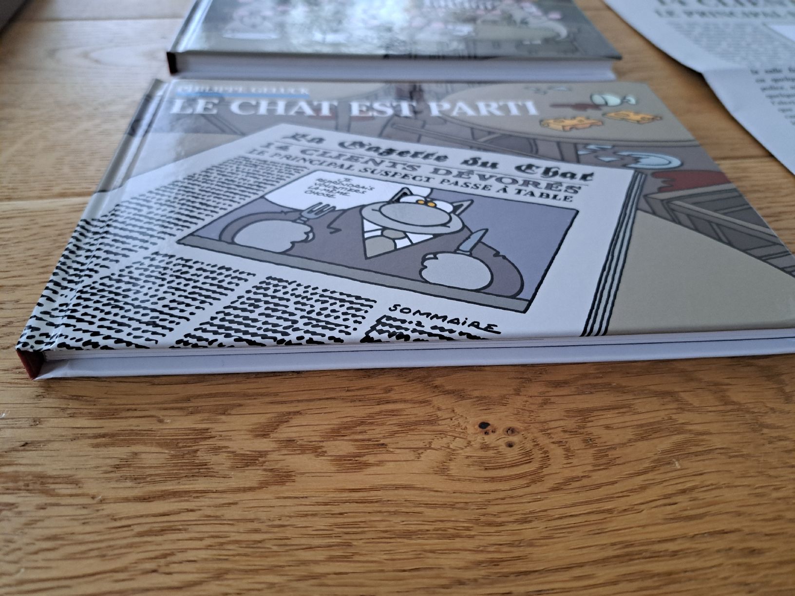 Fumetti: BD Philippe Geluck " le chat passe à table " – Usato da Villaz-st-Pierre venduto da petja31 3
