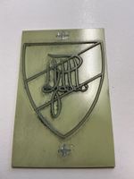 Altes Cliche Motiv „Wappen“ aus Alu und Kunststoff