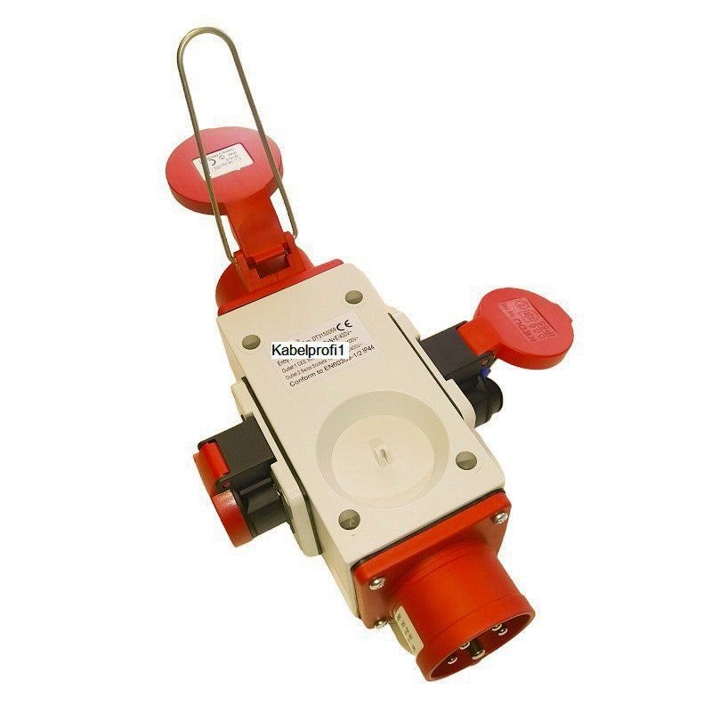 Elettrotecnica: 5m Baustromkabel Pur CEE16-5 + Stromverteiler CEE16 + T25 – Nuovo e nell'imballaggio originale da Herisau venduto da Kabelprofi1 4