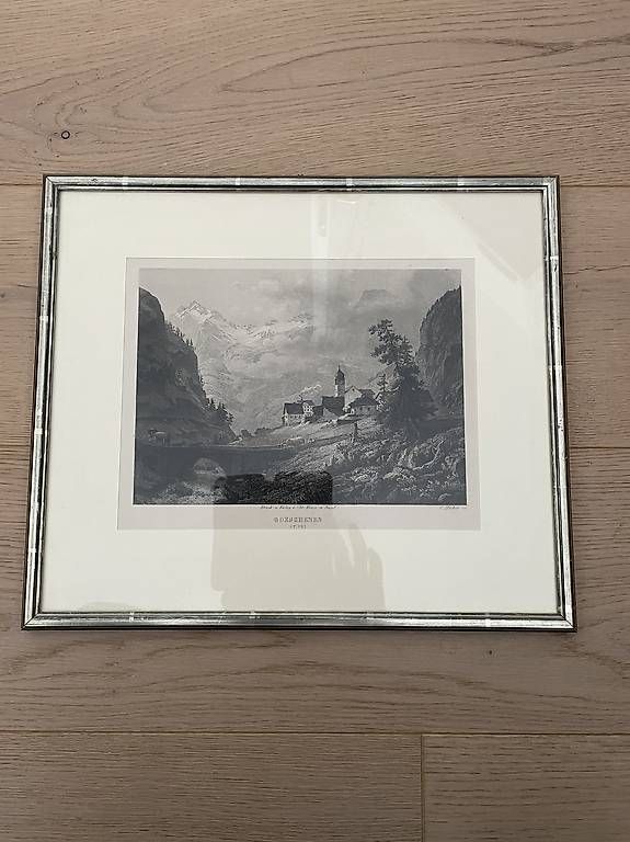 Gravures: alter Stich Uri-Göschenen – D'occasion à Altdorf UR par Muheim60