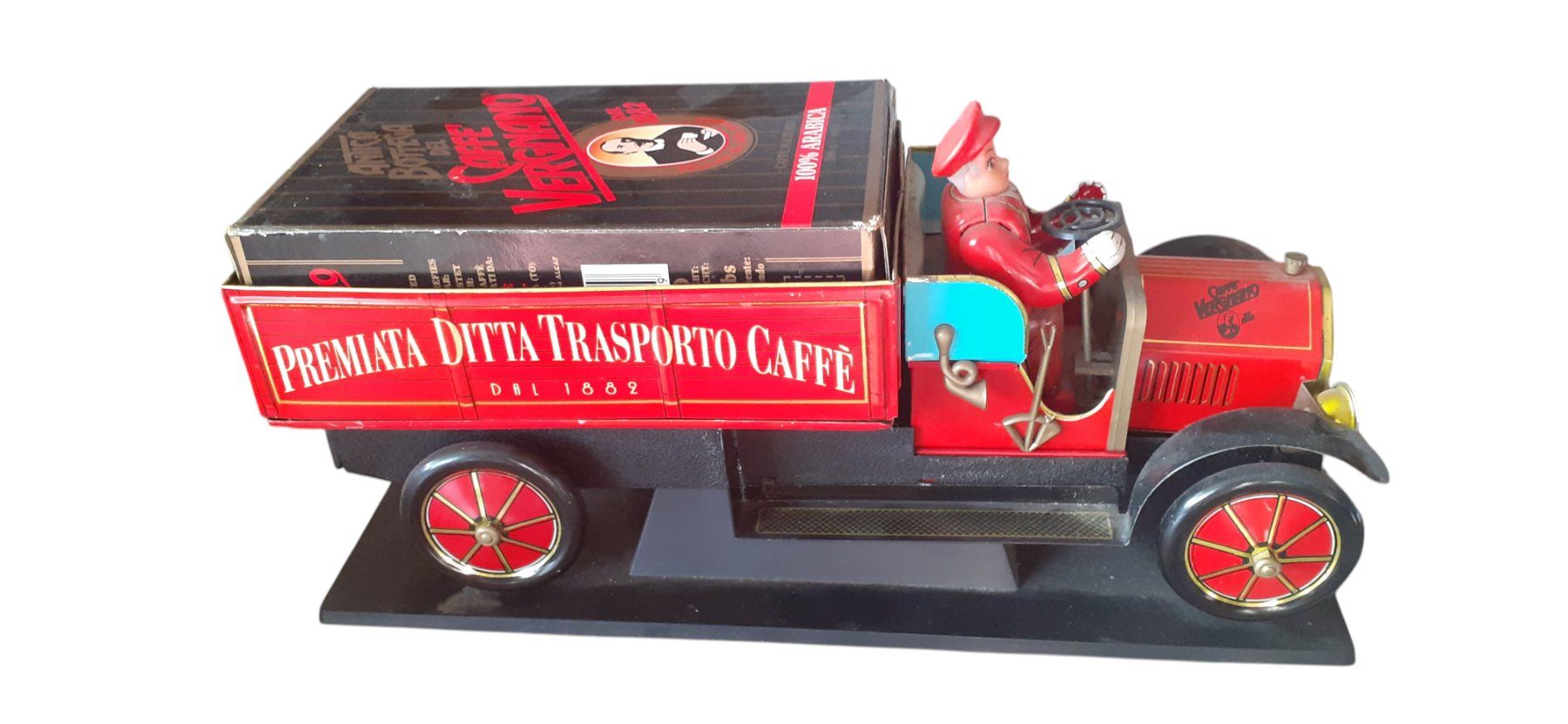 Figuren: Werbung Caffè Vergnano Blechauto Fiat – Gebraucht aus Mörschwil von antiksalon 2