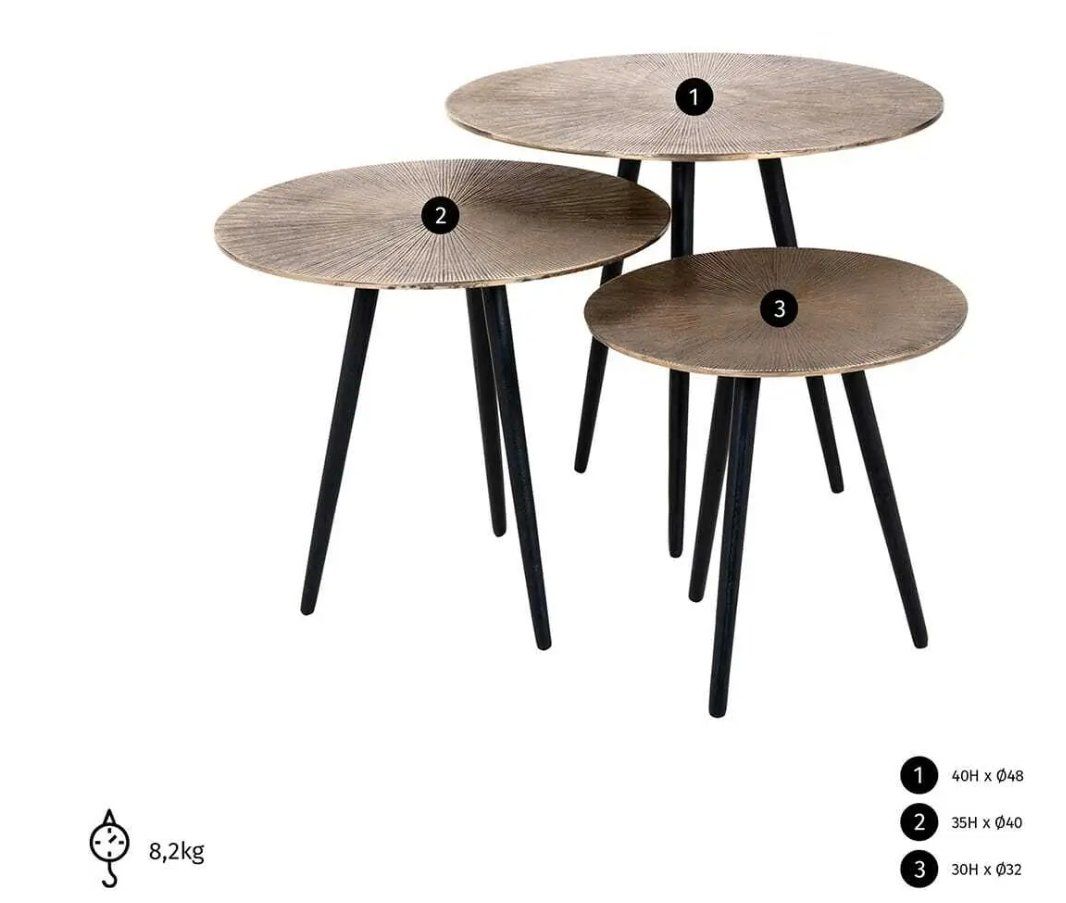 Set di tavolo e panche: Beistelltisch-Set – Usato da Uzwil venduto da Grisli5 4