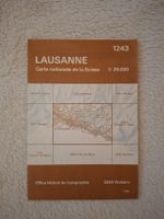 Carte Lausanne 1:25000, Office fédéral topographie Suisse