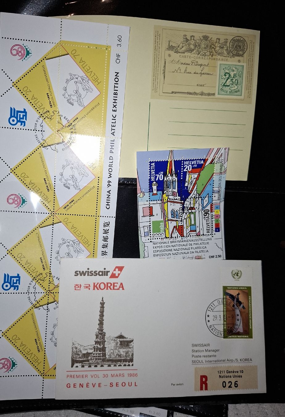 Tous les timbres: 20 Blocks / Kleinbögen Schweiz  – D'occasion à Balgach par SIMEON27 8