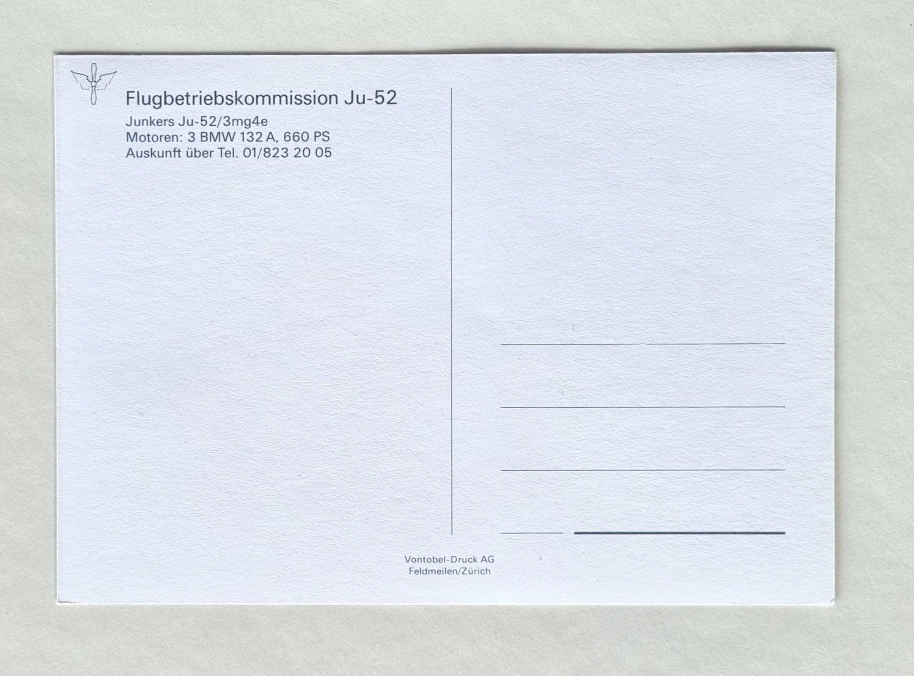 Cartoline postali: Junkers - JU-52 – Usato da Rothrist venduto da RROENK 1