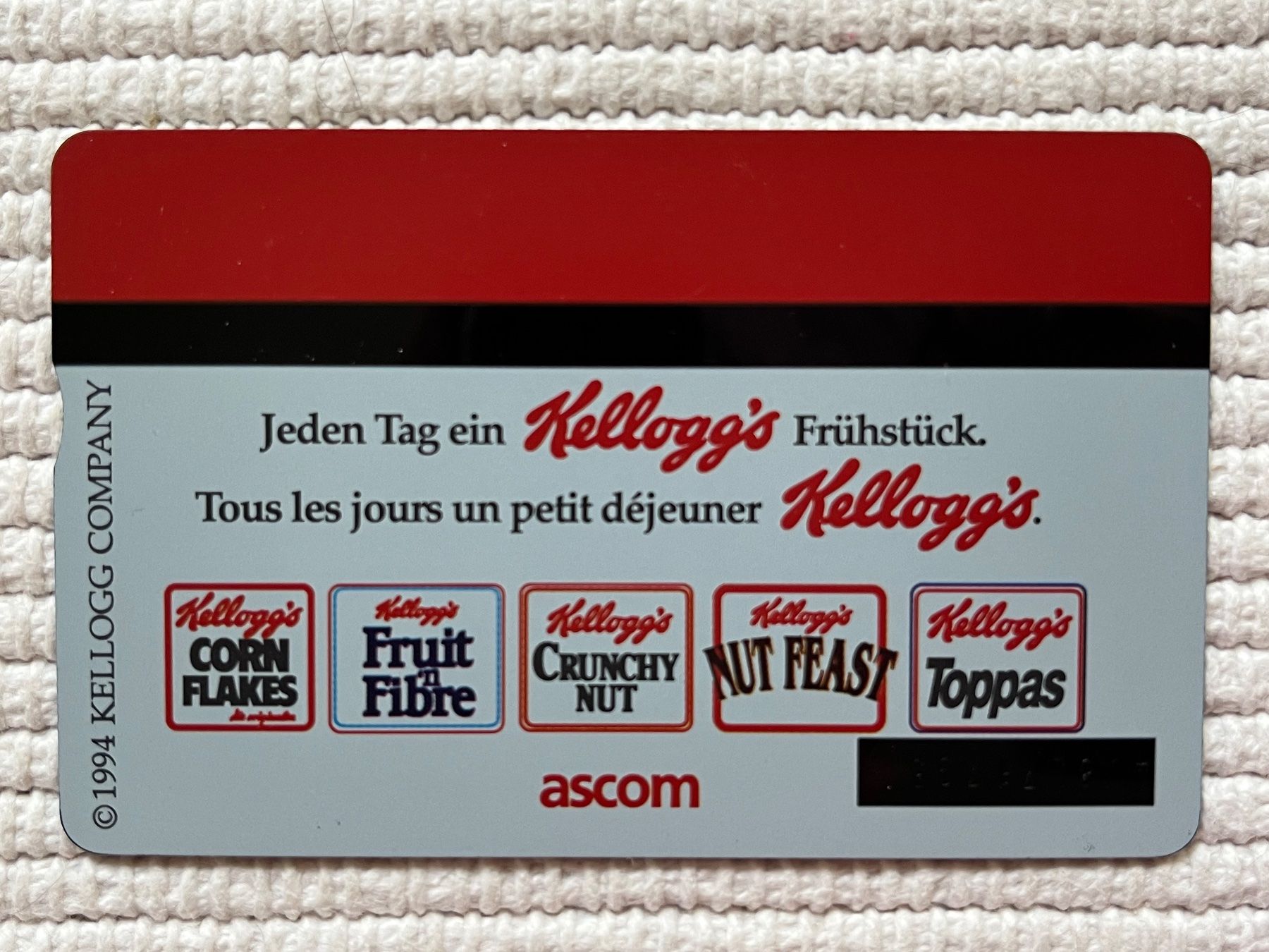Telefon- & Taxkarten: PTT p-taxcard 5.- Kellogg's 1995 – Gebraucht aus Zürich von Gurkis 1