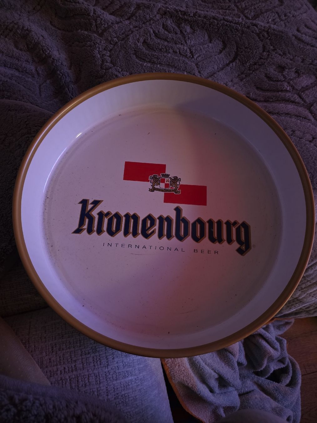 Piatti di portata: Kronenbourg Bier Tablett, Vintage – Usato da Grossaffoltern venduto da kaefer14 1