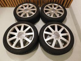 4 Audi Winterräder komplett 225/45 R17 91H Goodyear