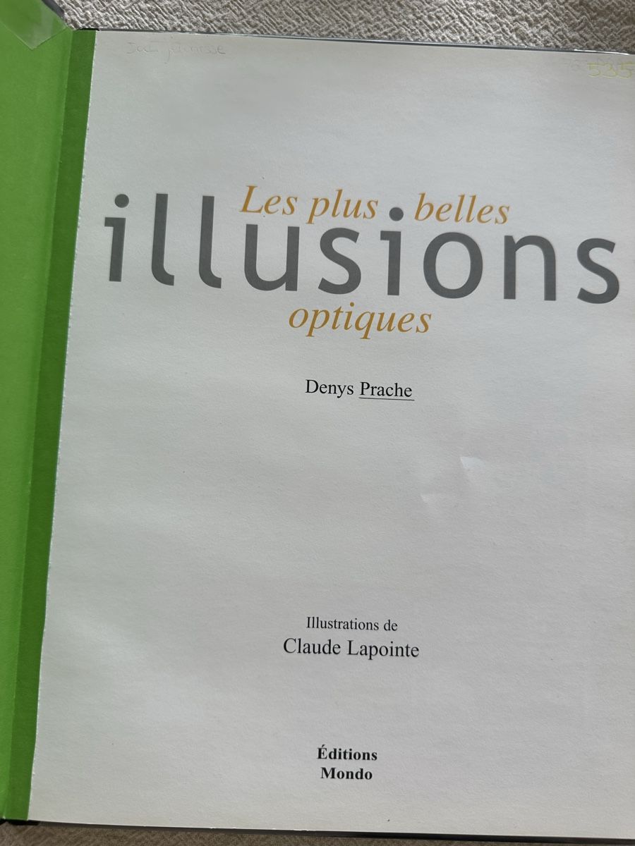 Libri: Les plus belles illusions optiques – Usato da Les Bioux venduto da ann_g9bh 1