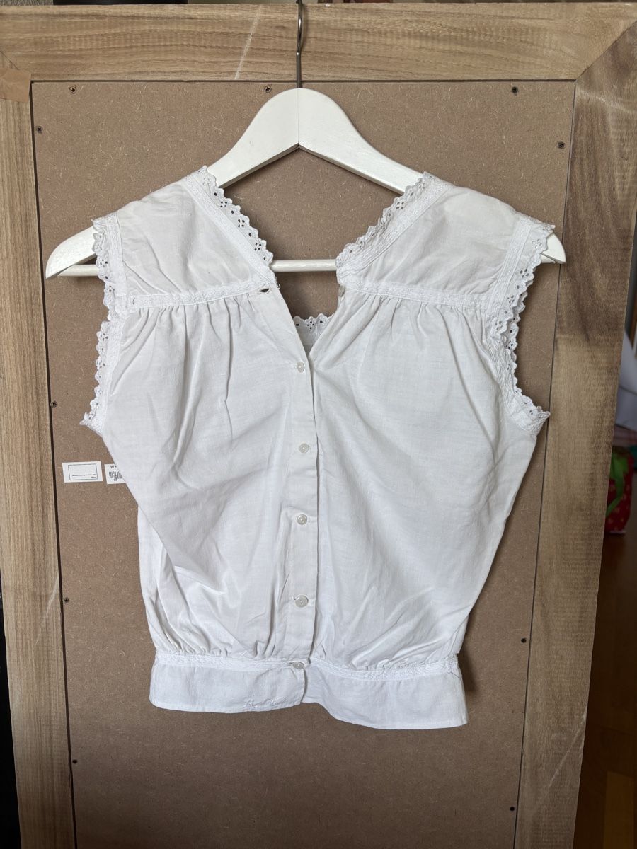 Top: Top antique en Lin coton XS – Usato da St-Saphorin-Lavaux venduto da selb94
