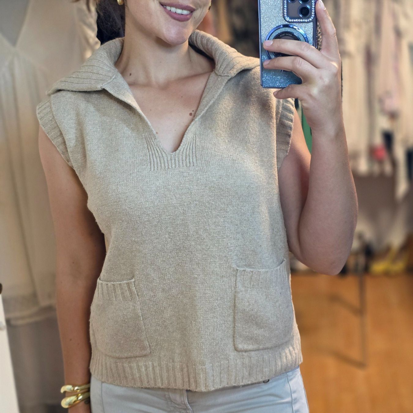 Someday Pullover & Sweatshirts: Someday Strickweste mit Taschen M/L – Gebraucht aus Wald ZH von CapLux 2