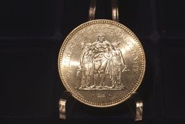 Silber 50 Francs Frankreich 1973 fast Prägefrisch