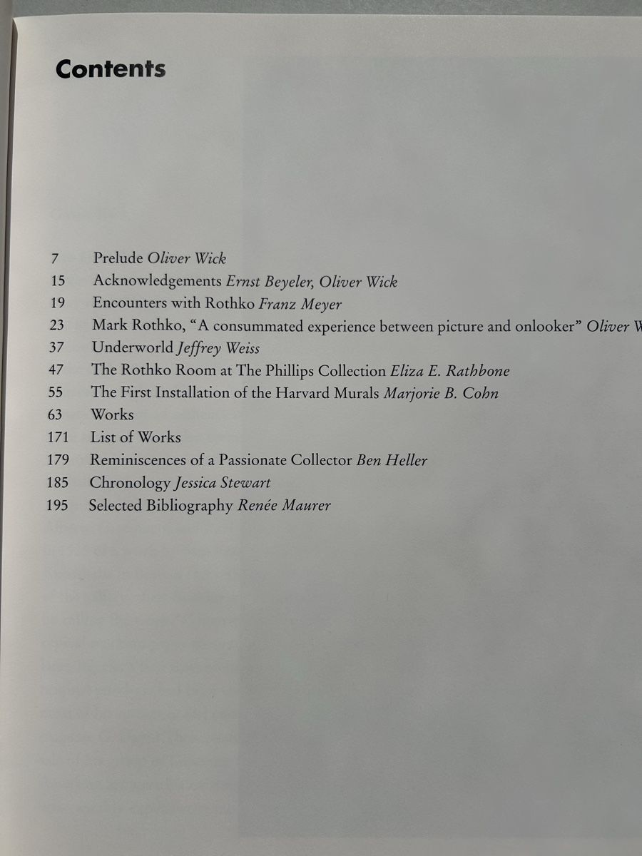 Libri: Mark Rothko: A Consummated Experience Art Book – Usato da Zürich venduto da Coffeetable88 3