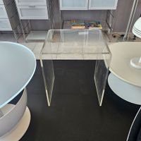 Vintage 1980 Plexiglas Acryl Coffee-Table Beistelltisch 60cm