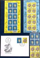 2009 Schweiz - Hans Erni FDC - Kleinbogen Satz + 4er ET