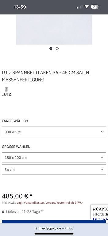Biancheria da letto: Luis Fixleintuch – Usato da Adligenswil venduto da TST04 1