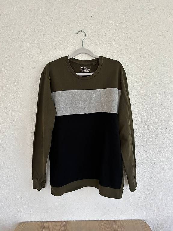 Maglioni & Felpe: Herren Pullover Gr. L grün-grau-schwarz – Usato da St. Gallen venduto da Nata_i