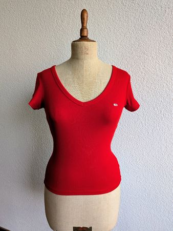 Tommy Jeans T-Shirt Rot 