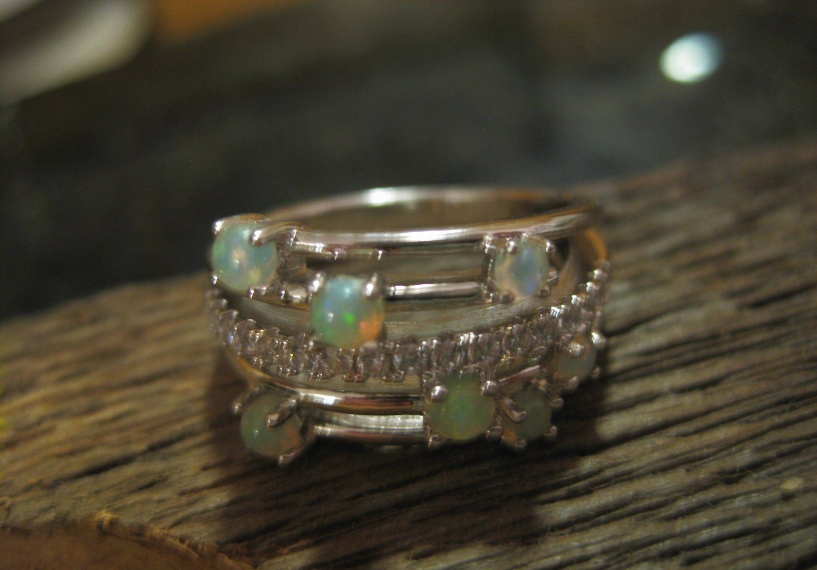 Ringe: ST. SILBER 925° ECHT ÀTHIOPIENOPAL RING MP DURCHMESSER 18 – Neu (gemäss Beschreibung) aus Weiningen ZH von actera 2