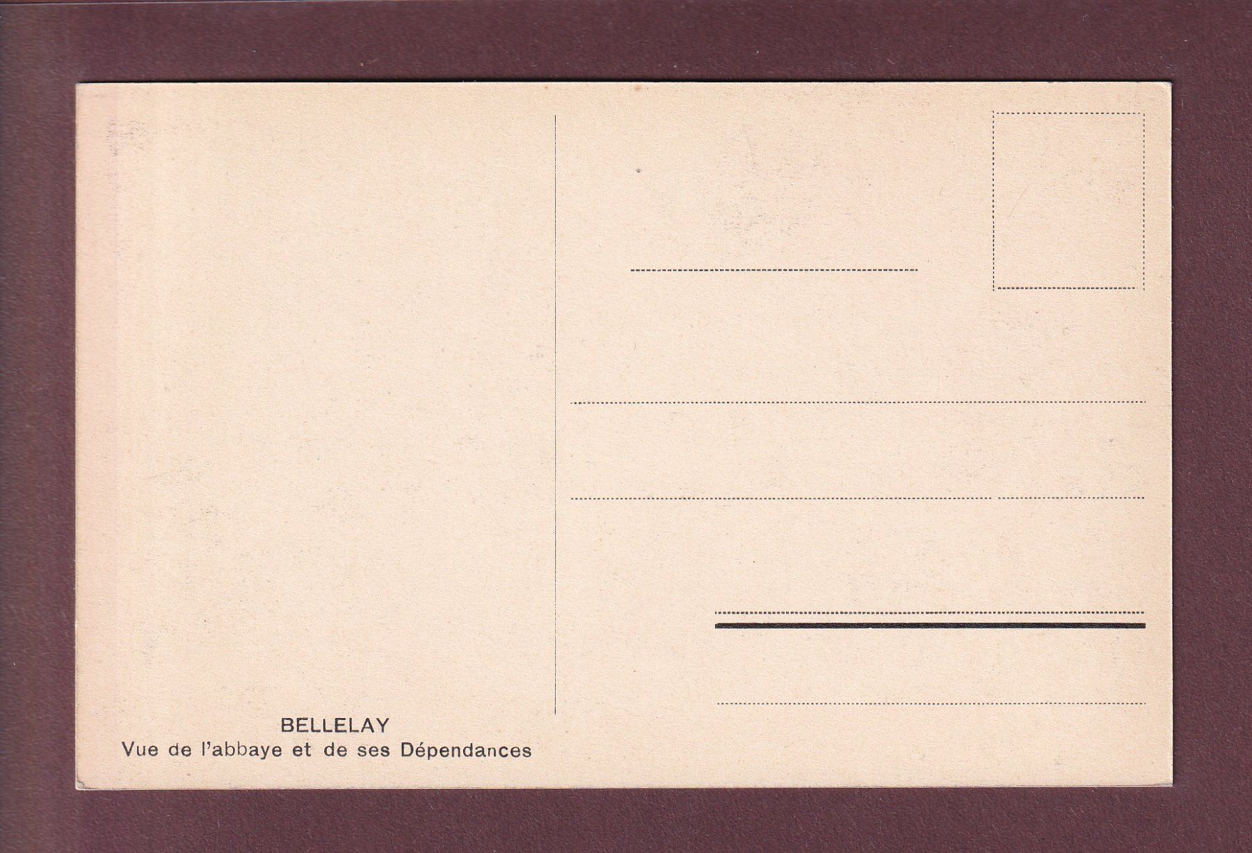 Ansichtskarten: BELLELAY - Abbaye et Dépendances – Gebraucht aus Pully von nicecards 1