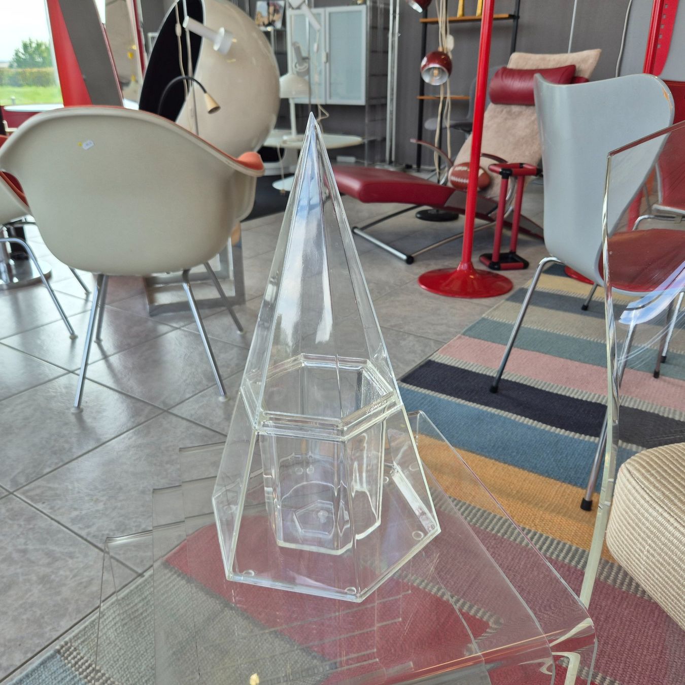 Altro: Plexiglas Acryl Weinkühler Champagner / Sektkühler Pyramide – Usato da Nottwil venduto da Wondewa-Shop 9
