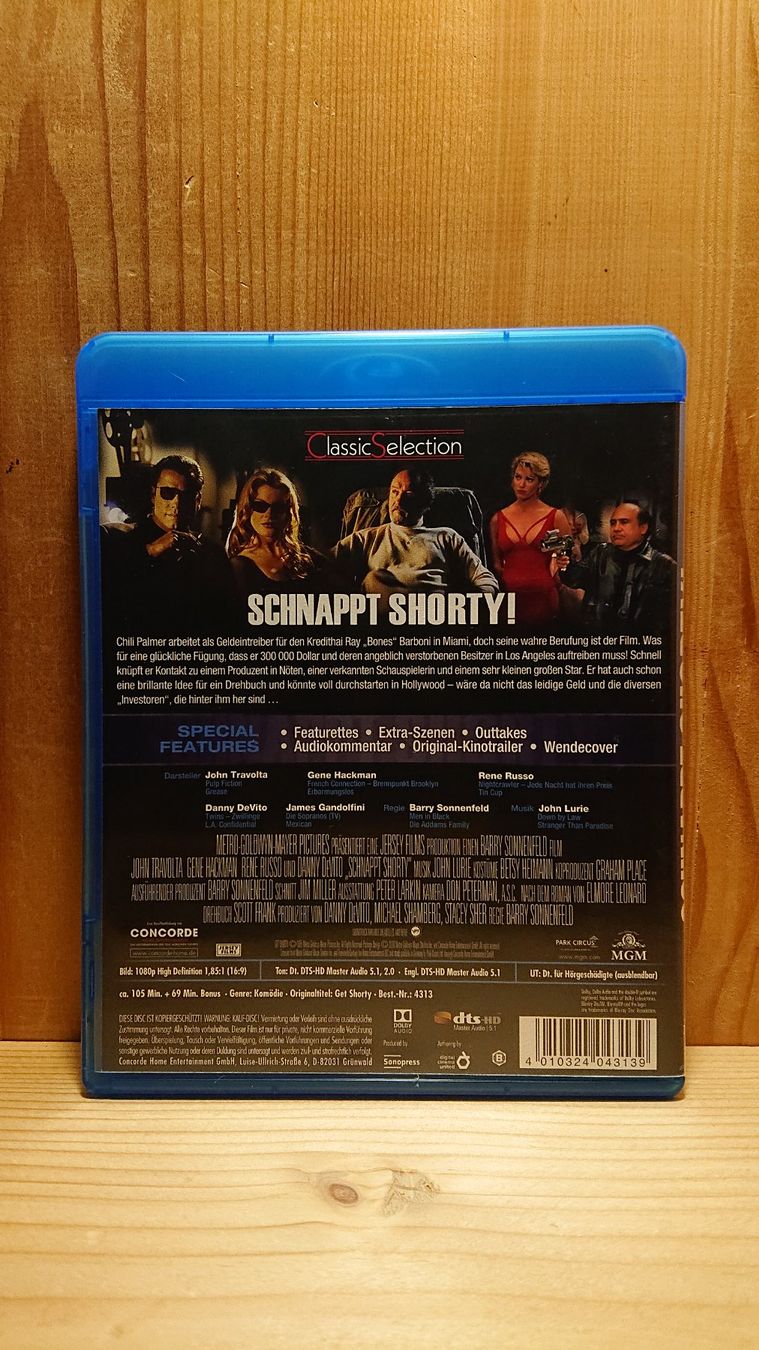 Tutti i DVDs: SCHNAPPT SHORTY! Blu-Ray mit John Travolta – Usato da Wilderswil venduto da Exebub 1