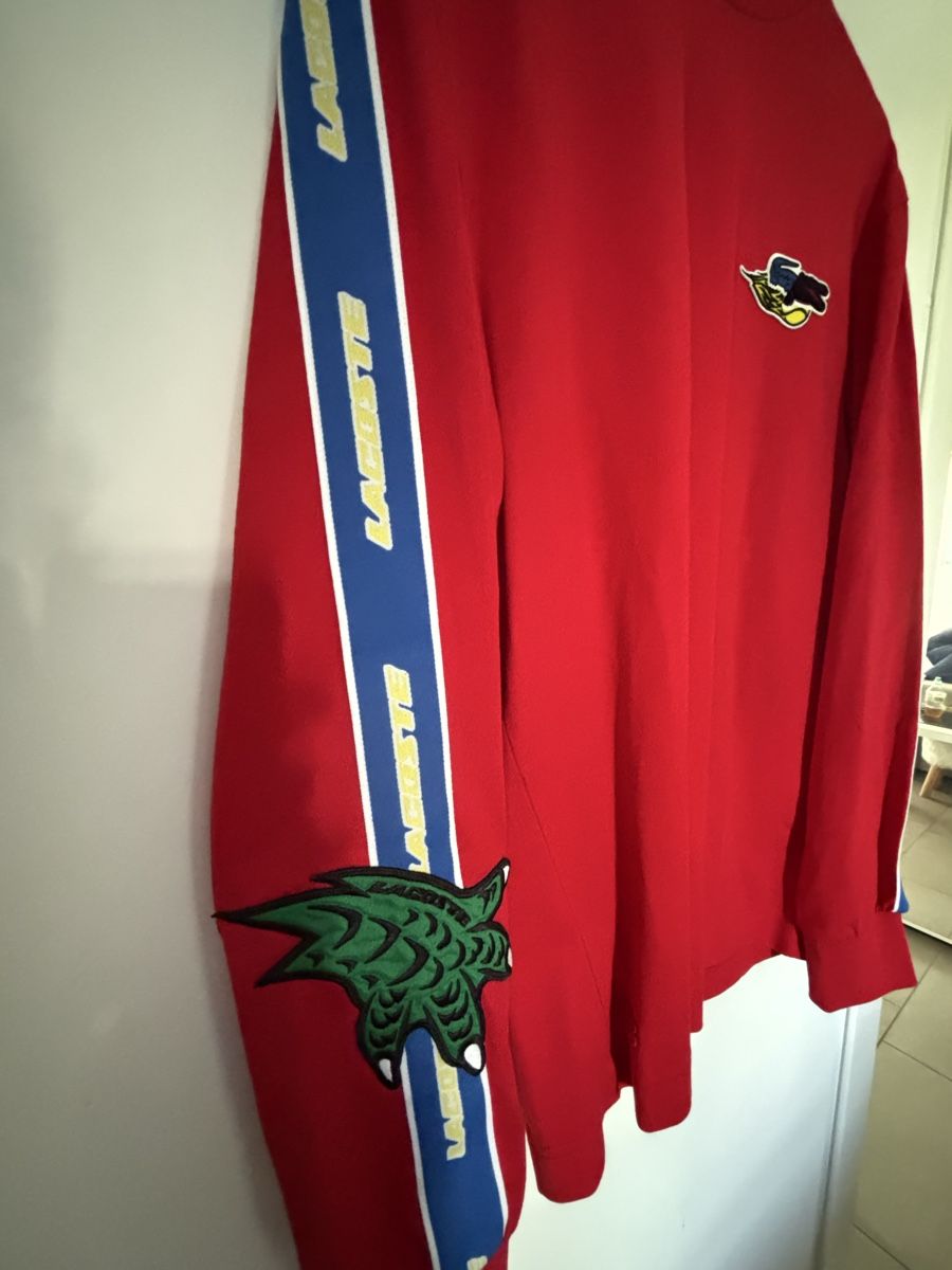 T-shirts: Lacoste Langarmshirt rot mit Logo Grösse M – Neuf (Voir description) à Zürich par ses_55hh 2