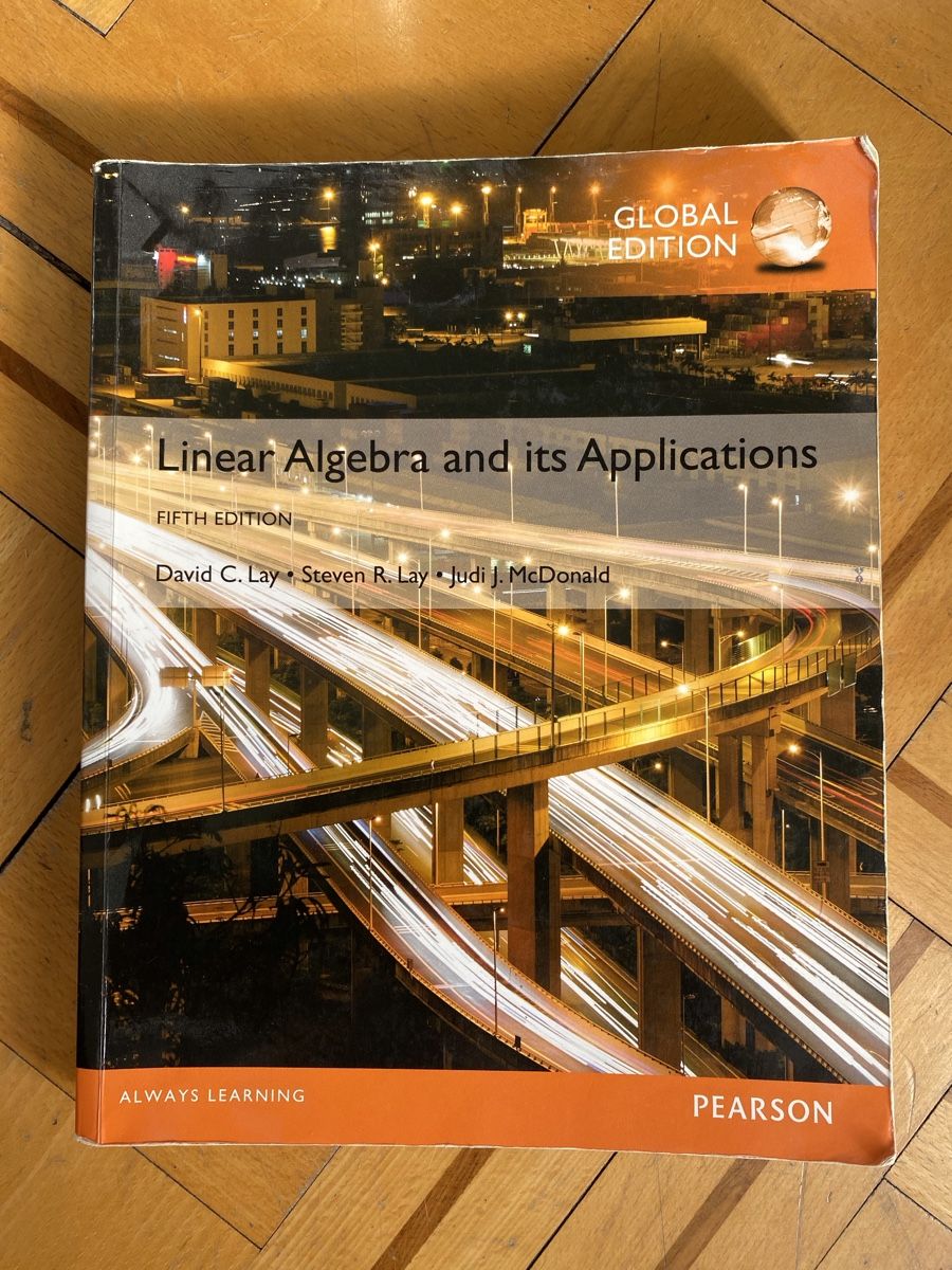 Libri: Linear Algebra and its Applications von David C. Lay – Usato da Rorschach venduto da Fliegenflieger