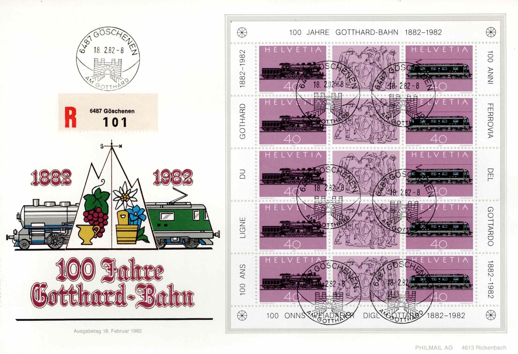 Tutti i francobolli: CH Viererblock – Usato da Koblenz venduto da Markenhimmel