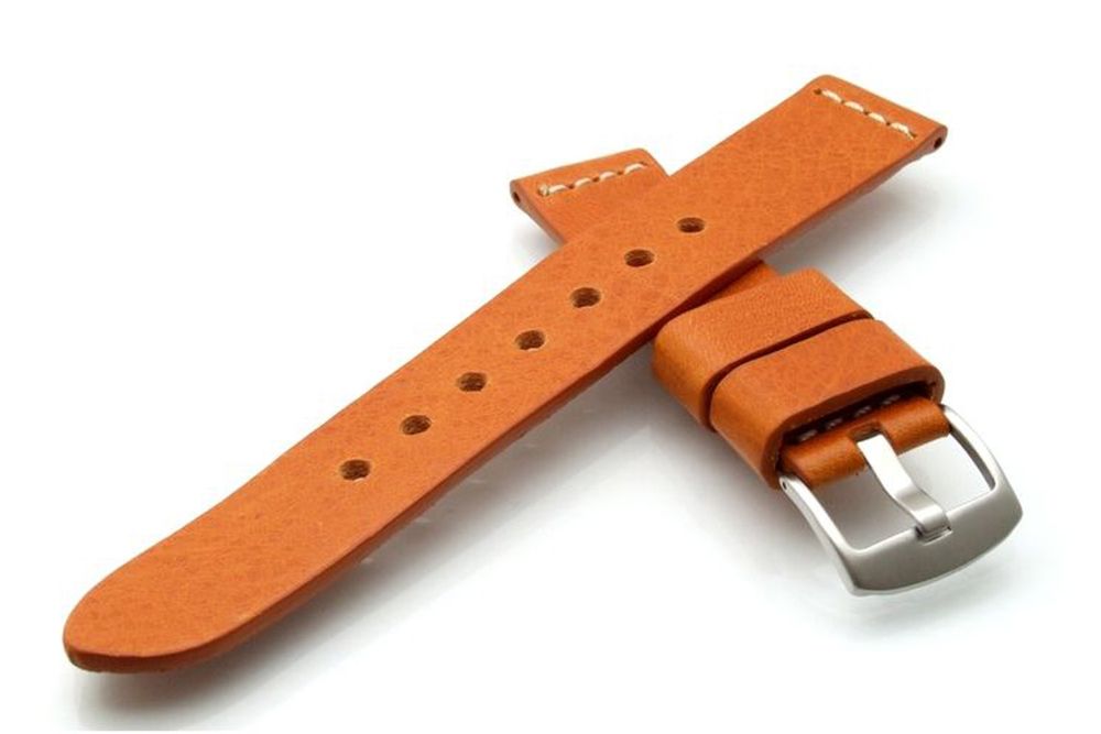 Bracciali & Braccialetti: Uhrenarmband Ranger XL massives Leder 20mm hellbraun – Nuovo e nell'imballaggio originale da Wittenbach venduto da uhrenzubehoer24