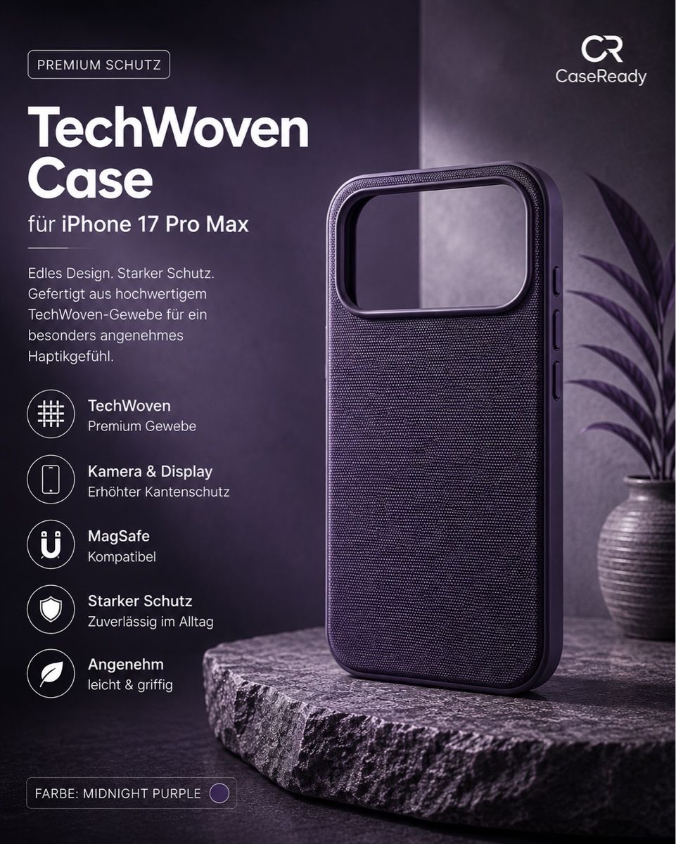 Coques & Protection écran: TechWoven Case für iPhone 17 Pro Max – Neuf avec emballage d'origine à Basel par CaseReady