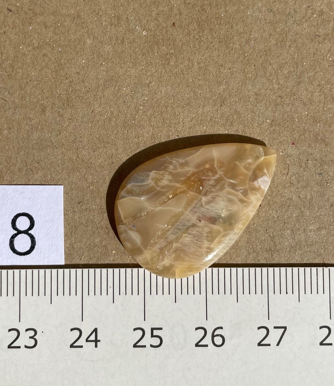 Minerali & Pietre curative: Opal Cabochon    aus Australien Einzelstück Gold - Farben – Nuovo e nell'imballaggio originale da Leuggern venduto da gemshow 8
