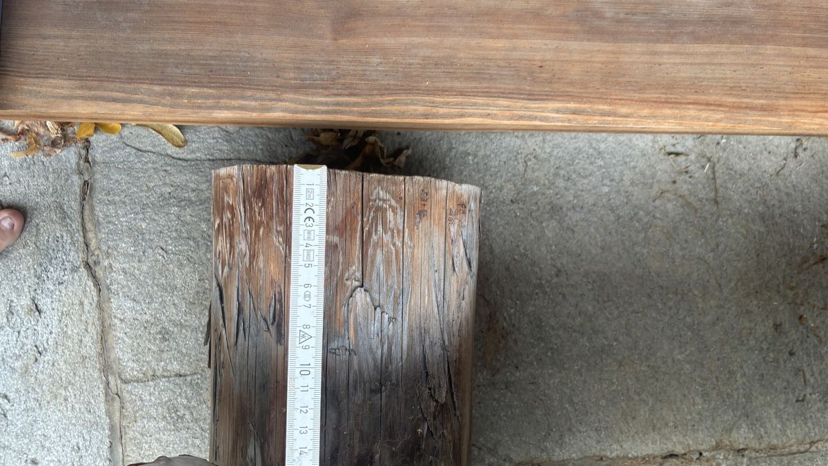 Bänke: Holzbank Baumstammbank – Gebraucht aus Pignia von nelson80 3