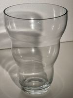 Grosse bauchige Vase aus Glas Dekovase Blumenvase 30 cm hoch